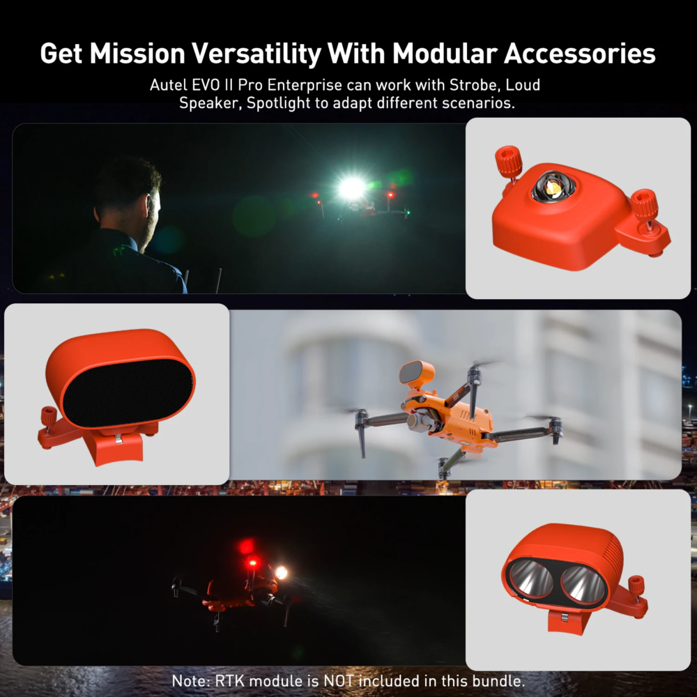 EVO II Enterprise V3 1" CMOS Sensor Camera Drone Include Speaker Spotlight Stobe in Stock - Image 6