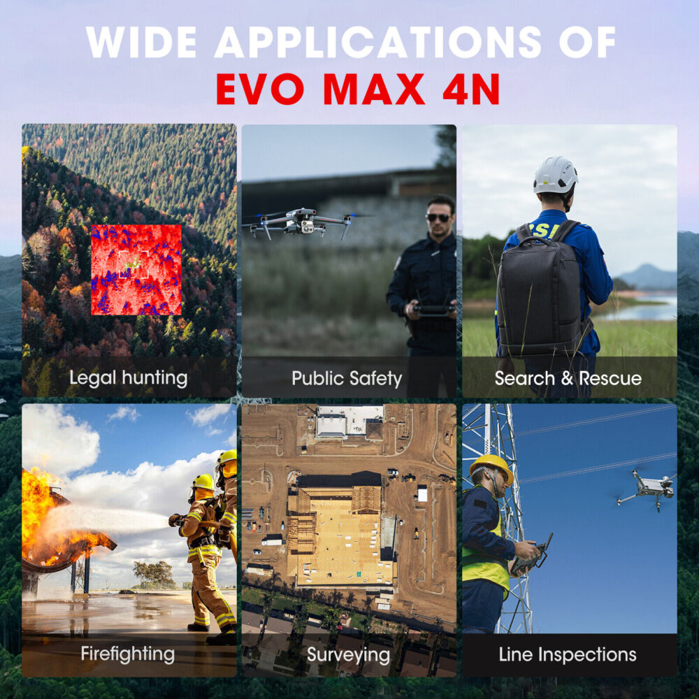 2024 Autel EVO Max 4N Thermal Fly More Bundle Laser Rangefinder+Rt - Image 11